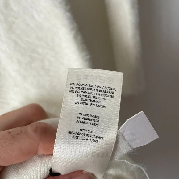 Aritzia Sunday Best Montgomery Dress  NWT White Espace Size XXS - Picture 12 of 12